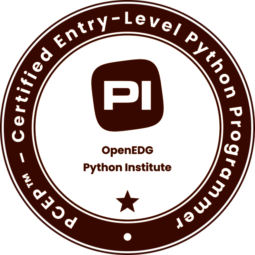 PCEP (Certified Entry-Level Python Programming) Zertifikat
